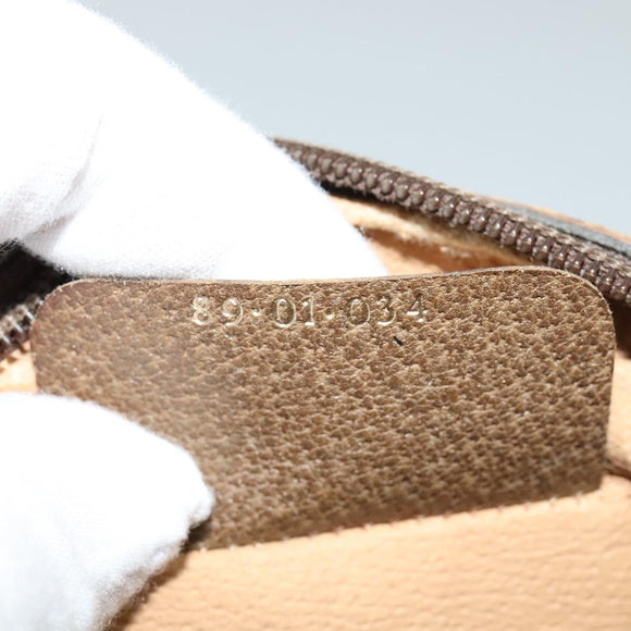 GUCCI GG Supreme Web Sherry Line Clutch Bag PVC Beige 89 01 034 Auth yk17324