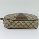 GUCCI GG Supreme Web Sherry Line Clutch Bag PVC Beige 89 01 034 Auth yk17324-6