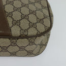 GUCCI GG Supreme Web Sherry Line Clutch Bag PVC Beige 89 01 034 Auth yk17324-14