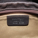 Salvatore Ferragamo Gancini Shoulder Bag Canvas Beige Auth yk17339-15