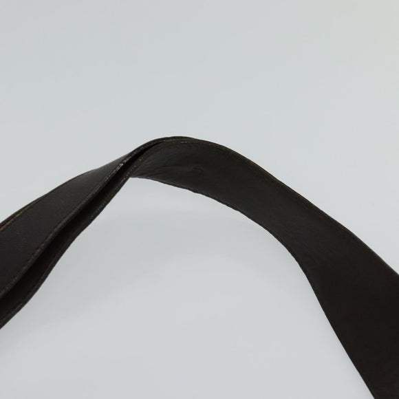 Salvatore Ferragamo Gancini Shoulder Bag Canvas Beige Auth yk17339