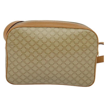 CELINE Macadam Canvas Shoulder Bag Beige Auth yk17349 - 0