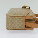 CELINE Macadam Canvas Shoulder Bag Beige Auth yk17349-4