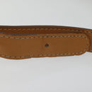 CELINE Macadam Canvas Shoulder Bag Beige Auth yk17349-8