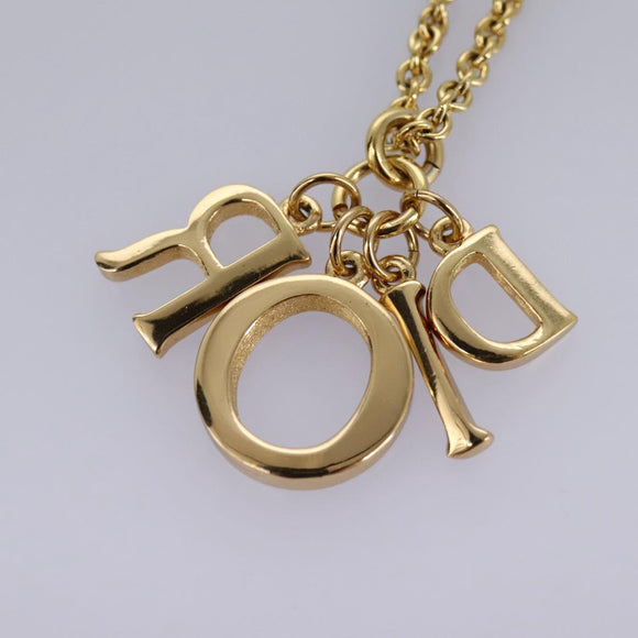 Christian Dior Necklace metal Gold Auth yk17355