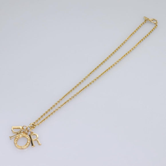 Christian Dior Necklace metal Gold Auth yk17355