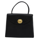 GIVENCHY Hand Bag Leather Black Gold Auth yk17377-13
