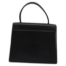 GIVENCHY Hand Bag Leather Black Gold Auth yk17377-2