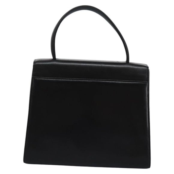 GIVENCHY Handtas Leer Zwart Goud Auth yk17377