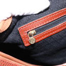 FENDI Pecan Canvas Boston Bag Black Brown Auth yk17380-21