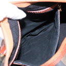 FENDI Pecan Canvas Boston Bag Black Brown Auth yk17380-22