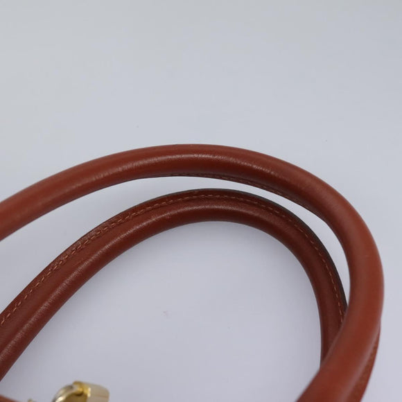 FENDI Pecan Canvas Boston Bag Black Brown Auth yk17380