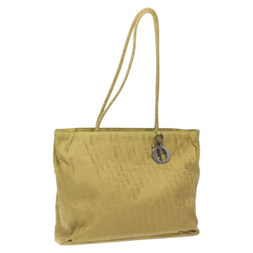 Christian Dior Trotter Canvas Tote Bag Yellow Auth yk17386