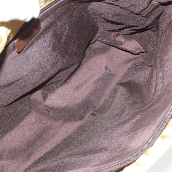 Christian Dior Trotter Canvas Tote Bag Yellow Auth yk17386