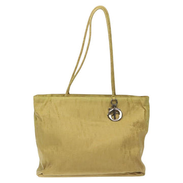 Christian Dior Trotter Canvas Tote Bag Yellow Auth yk17386 - 0
