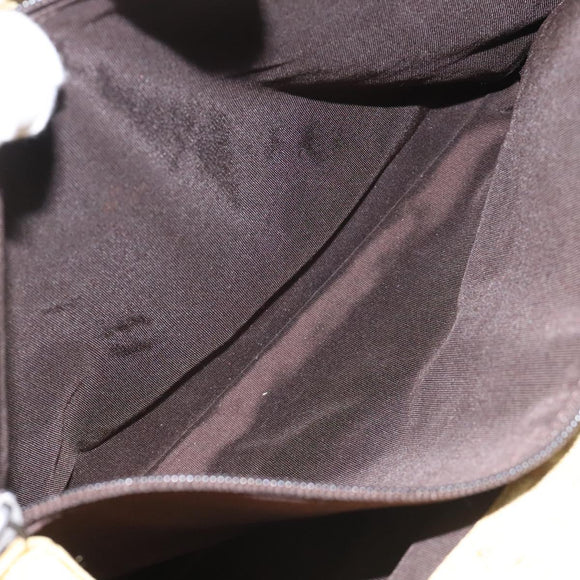 Christian Dior Trotter Canvas Tote Bag Yellow Auth yk17386