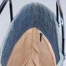 CHANEL Choco Bar Hand Bag Denim Blue CC Auth yk17394-20