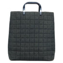 CHANEL Choco Bar Hand Bag Denim Blue CC Auth yk17394-13