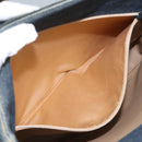 CHANEL Choco Bar Hand Bag Denim Blue CC Auth yk17394-11