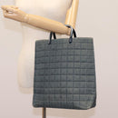 CHANEL Choco Bar Hand Bag Denim Blue CC Auth yk17394-22