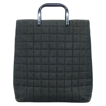 CHANEL Choco Bar Hand Bag Denim Blue CC Auth yk17394 - 0