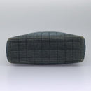 CHANEL Choco Bar Hand Bag Denim Blue CC Auth yk17394-5