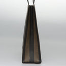 FENDI Pecan Canvas Tote Bag Brown Black Auth yk17395-3