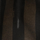 FENDI Pecan Canvas Tote Bag Brown Black Auth yk17395-5