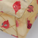 CHANEL Matelasse Chain COCO Mark Lip Tote Bag Vinyl Red CC Auth yk17404-14