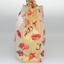 CHANEL Matelasse Chain COCO Mark Lip Tote Bag Vinyl Red CC Auth yk17404-4