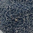 CHANEL Arabesque Tote Bag Canvas Navy CC Auth yk17405-15