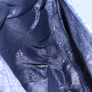 CHANEL Arabesque Tote Bag Canvas Navy CC Auth yk17405-18