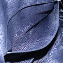 CHANEL Arabesque Tote Bag Canvas Navy CC Auth yk17405-21