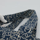 CHANEL Arabesque Tote Bag Canvas Navy CC Auth yk17405-8