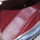 CHANEL Chain V Stitch Shoulder Bag Lamb Skin Black Gold CC Auth yk17457-9