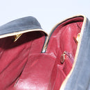 CHANEL Chain V Stitch Shoulder Bag Lamb Skin Black Gold CC Auth yk17457-23