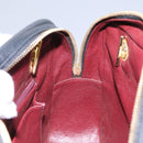 CHANEL Chain V Stitch Shoulder Bag Lamb Skin Black Gold CC Auth yk17457-24