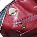 CHANEL Chain V Stitch Shoulder Bag Lamb Skin Black Gold CC Auth yk17457-25