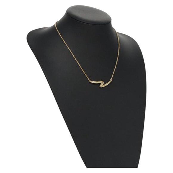 Christian Dior Necklace metal Gold Auth yk17467