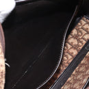 Christian Dior Trotter Canvas Shoulder Bag Brown Gold Auth yk17509-20