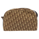 Christian Dior Trotter Canvas Shoulder Bag Brown Gold Auth yk17509-13