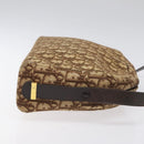 Christian Dior Trotter Canvas Shoulder Bag Brown Gold Auth yk17509-3