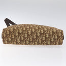 Christian Dior Trotter Canvas Shoulder Bag Brown Gold Auth yk17509-5