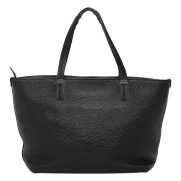 Salvatore Ferragamo Gancini Hand Bag Leather Black Gold Auth yk17510 - 0