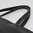 Salvatore Ferragamo Gancini Hand Bag Leather Black Gold Auth yk17510-8