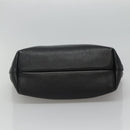 Salvatore Ferragamo Gancini Hand Bag Leather Black Gold Auth yk17510-5