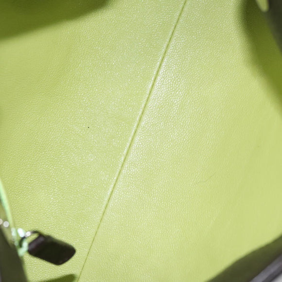 BVLGARI Hand Bag Leather Brown Auth yk17514