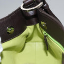 BVLGARI Hand Bag Leather Brown Auth yk17514-21