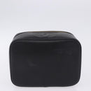 CHANEL COCO Mark Vanity Pouch Caviar Skin Black Gold CC Auth yk17517-14