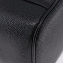 CHANEL COCO Mark Vanity Pouch Caviar Skin Black Gold CC Auth yk17517-9